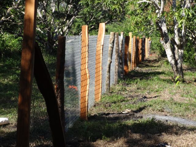 Construcción de la cerca agrícola - cerca terminada.