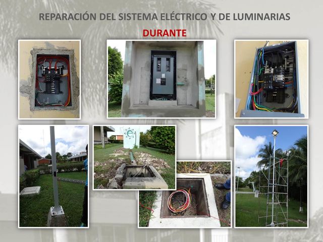 Reparación del sistema eléctrico y luminarias - DESPUÉS
